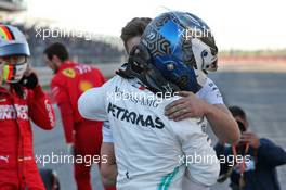Valtteri Bottas (FIN) Mercedes AMG F1 celebrates his pole position in qualifying parc ferme. 02.11.2019. Formula 1 World Championship, Rd 19, United States Grand Prix, Austin, Texas, USA, Qualifying Day.