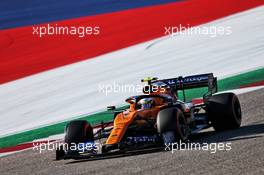 Lando Norris (GBR) McLaren MCL34. 02.11.2019. Formula 1 World Championship, Rd 19, United States Grand Prix, Austin, Texas, USA, Qualifying Day.