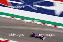Sergio Perez (MEX) Racing Point F1 Team RP19.                                02.11.2019. Formula 1 World Championship, Rd 19, United States Grand Prix, Austin, Texas, USA, Qualifying Day.
