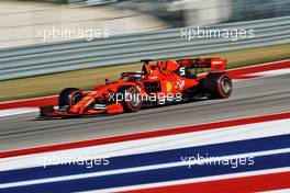 Sebastian Vettel (GER) Ferrari SF90.                                02.11.2019. Formula 1 World Championship, Rd 19, United States Grand Prix, Austin, Texas, USA, Qualifying Day.
