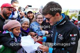 George Russell (GBR) Williams Racing signs autographs for the fans. 02.11.2019. Formula 1 World Championship, Rd 19, United States Grand Prix, Austin, Texas, USA, Qualifying Day.