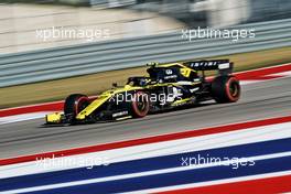 Nico Hulkenberg (GER) Renault F1 Team RS19.                                02.11.2019. Formula 1 World Championship, Rd 19, United States Grand Prix, Austin, Texas, USA, Qualifying Day.