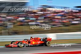 Sebastian Vettel (GER) Ferrari SF90.                                02.11.2019. Formula 1 World Championship, Rd 19, United States Grand Prix, Austin, Texas, USA, Qualifying Day.