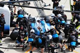 George Russell (GBR) Williams Racing FW42 practices a pit stop. 02.11.2019. Formula 1 World Championship, Rd 19, United States Grand Prix, Austin, Texas, USA, Qualifying Day.