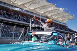 Carlos Sainz Jr (ESP) McLaren on the drivers parade.                                03.11.2019. Formula 1 World Championship, Rd 19, United States Grand Prix, Austin, Texas, USA, Race Day.