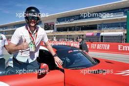 Cody Jones (USA) Actor - Pirelli Hot Laps.                                03.11.2019. Formula 1 World Championship, Rd 19, United States Grand Prix, Austin, Texas, USA, Race Day.