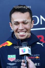 Alexander Albon (THA) Red Bull Racing with the media. 31.10.2019. Formula 1 World Championship, Rd 19, United States Grand Prix, Austin, Texas, USA, Preparation Day.