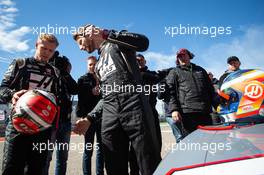 Romain Grosjean (FRA) Haas F1 Team and Kevin Magnussen (DEN) Haas F1 Team - Haas NASCAR. 31.10.2019. Formula 1 World Championship, Rd 19, United States Grand Prix, Austin, Texas, USA, Preparation Day.