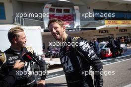 (L to R): Kevin Magnussen (DEN) Haas F1 Team and Romain Grosjean (FRA) Haas F1 Team - Haas NASCAR. 31.10.2019. Formula 1 World Championship, Rd 19, United States Grand Prix, Austin, Texas, USA, Preparation Day.