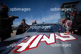 Kevin Magnussen (DEN) Haas F1 Team and Tony Stewart (USA) - Haas NASCAR. 31.10.2019. Formula 1 World Championship, Rd 19, United States Grand Prix, Austin, Texas, USA, Preparation Day.