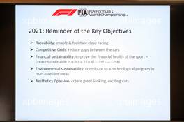 A 2021 Regulations Press Conference. 31.10.2019. Formula 1 World Championship, Rd 19, United States Grand Prix, Austin, Texas, USA, Preparation Day.