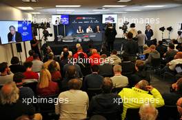 (L to R): Jean Todt (FRA) FIA President; Ross Brawn (GBR) Managing Director, Motor Sports; Nicholas Tombazis (GRE) FIA Head of Single-Seater Technical Matters; and Chase Carey (USA) Formula One Group Chairman, at a 2021 Regulations Press Conference. 31.10.2019. Formula 1 World Championship, Rd 19, United States Grand Prix, Austin, Texas, USA, Preparation Day.