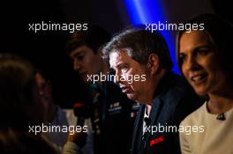 Jonathan Kendrick (GBR) ROK Group Chairman with the media. 11.02.2019. Williams Racing Livery Unveil, Williams Racing Headquarters, Grove, England.