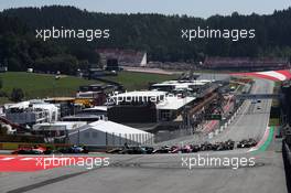 Race 2, Start of the race 30.06.2019. FIA Formula 2 Championship, Rd 6, Spielberg, Austria, Sunday.