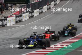 Race 2, Louis DelÃ©traz (SUI) Carlin 30.06.2019. FIA Formula 2 Championship, Rd 6, Spielberg, Austria, Sunday.