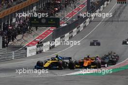 Race 2, Luca Ghiotto (ITA) UNI-Virtuosi Racing 30.06.2019. FIA Formula 2 Championship, Rd 6, Spielberg, Austria, Sunday.