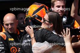 Race 2, 3rd place Jack Aitken (GBR) Campos Racing with his girlfriend 28.04.2019. FIA Formula 2 Championship, Rd 2, Baku, Azerbaijan, Sunday.