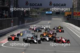 Race 2, Start of the race 28.04.2019. FIA Formula 2 Championship, Rd 2, Baku, Azerbaijan, Sunday.