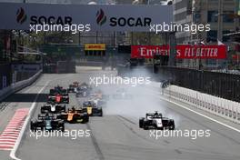 Race 2, Juan Manuel Correa (USA) Sauber Junior Team by Charouz 28.04.2019. FIA Formula 2 Championship, Rd 2, Baku, Azerbaijan, Sunday.