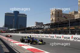 Race 2, Louis Deletraz (SUI) Carlin 27.04.2019. FIA Formula 2 Championship, Rd 2, Baku, Azerbaijan, Saturday.
