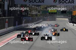 Race 2, Restart 28.04.2019. FIA Formula 2 Championship, Rd 2, Baku, Azerbaijan, Sunday.
