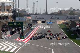 Race 1, Start of the race 30.03.2019. FIA Formula 2 Championship, Rd 1, Sakhir, Bahrain, Saturday.