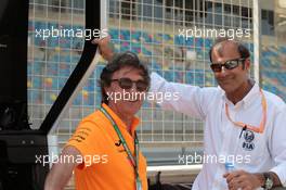 Race, Adrian Campos (ESP) Campos Racing and Emanuele Pirro (ITA), FIA Steward 31.03.2019. FIA Formula 2 Championship, Rd 1, Sakhir, Bahrain, Sunday.