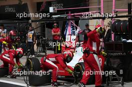 Race 1, Pit stop, Mick Schumacher (GER) PREMA Racing 30.03.2019. FIA Formula 2 Championship, Rd 1, Sakhir, Bahrain, Saturday.