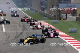 Race 1, Luca Ghiotto (ITA) UNI-Virtuosi Racing 30.03.2019. FIA Formula 2 Championship, Rd 1, Sakhir, Bahrain, Saturday.