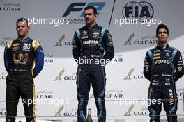 Race 1, 1st place Nicolas Latifi (CAN) DAMS, 2nd place Luca Ghiotto (ITA) UNI-Virtuosi Racing and 3rd place Sergio Sette Camara (BRA) DAMS 30.03.2019. FIA Formula 2 Championship, Rd 1, Sakhir, Bahrain, Saturday.
