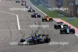 Race 1, Louis Deletraz (SUI) Carlin 30.03.2019. FIA Formula 2 Championship, Rd 1, Sakhir, Bahrain, Saturday.