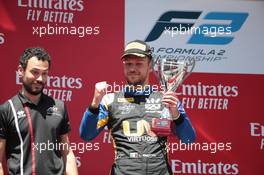 Race 2, 2nd place Luca Ghiotto (ITA) UNI-Virtuosi Racing 12.05.2019. FIA Formula 2 Championship, Rd 3, Barcelona, Spain, Sunday.