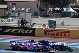 Race 1, Anthoine Hubert (FRA) BWT Arden and Louis Deletraz (SUI) Carlin 22.06.2019. FIA Formula 2 Championship, Rd 5, Paul Ricard, France, Saturday.