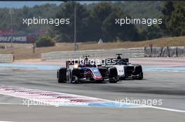 Race 1, Nobuharu Matsushita (JAP) Carlin and  Callum Ilott (GBR) Sauber Junior Team by Charouz 22.06.2019. FIA Formula 2 Championship, Rd 5, Paul Ricard, France, Saturday.