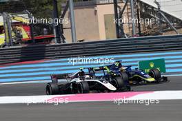 Race 2, Nyck De Vries (NLD) ART Grand Prix and Louis Deletraz (SUI) Carlin 23.06.2019. FIA Formula 2 Championship, Rd 5, Paul Ricard, France, Sunday.