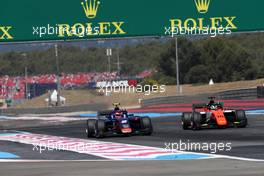 Race 2, Nobuharu Matsushita (JAP) Carlin and Jordan King (GBR) MP Motorsport 23.06.2019. FIA Formula 2 Championship, Rd 5, Paul Ricard, France, Sunday.