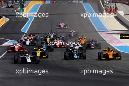 Race 1, Start of the race 22.06.2019. FIA Formula 2 Championship, Rd 5, Paul Ricard, France, Saturday.