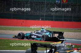 Race 1, Nicolas Latifi (CAN) DAMS and Guanyu Zhou (CHI) UNI-Virtuosi Racing 13.07.2019. FIA Formula 2 Championship, Rd 7, Silverstone, England, Saturday.