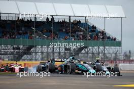 Race 2, Sergio Sette Camara (BRA) DAMS and Nicolas Latifi (CAN) DAMS 14.07.2019. FIA Formula 2 Championship, Rd 7, Silverstone, England, Sunday.