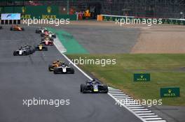 Race 2, Louis Deletraz (SUI) Carlin 14.07.2019. FIA Formula 2 Championship, Rd 7, Silverstone, England, Sunday.