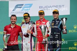 Race 2, 1st place Mick Schumacher (GER) PREMA Racing, 2nd place Nobuharu Matsushita (JAP) Carlin and 3rd place Sergio Sette Camara (BRA) DAMS 04.08.2019. FIA Formula 2 Championship, Rd 8, Budapest, Hungary, Sunday.