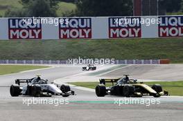 Race 1, Juan Manuel Correa (USA) Sauber Junior Team by Charouz and Guanyu Zhou (CHI) UNI-Virtuosi Racing 03.08.2019. FIA Formula 2 Championship, Rd 8, Budapest, Hungary, Saturday.