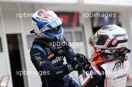 Race 1, Nicolas Latifi (CAN) DAMS race winner and 2nd place Nyck De Vries (NLD) ART Grand Prix 03.08.2019. FIA Formula 2 Championship, Rd 8, Budapest, Hungary, Saturday.