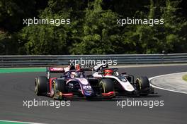 Race 1, Giuliano Alesi (FRA) Trident and Nikita Mazepin (RUS) ART Grand Prix 03.08.2019. FIA Formula 2 Championship, Rd 8, Budapest, Hungary, Saturday.