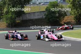 Race 1, Giuliano Alesi (FRA) Trident and Anthoine Hubert (FRA) BWT Arden 03.08.2019. FIA Formula 2 Championship, Rd 8, Budapest, Hungary, Saturday.