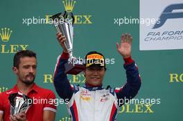 Race 2, 2nd place Nobuharu Matsushita (JAP) Carlin 04.08.2019. FIA Formula 2 Championship, Rd 8, Budapest, Hungary, Sunday.