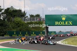 Race 1, Start of the race 03.08.2019. FIA Formula 2 Championship, Rd 8, Budapest, Hungary, Saturday.