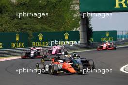 Race 1, Jordan King (GBR) MP Motorsport and Sergio Sette Camara (BRA) DAMS 03.08.2019. FIA Formula 2 Championship, Rd 8, Budapest, Hungary, Saturday.