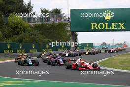 Race 2, Start of the race 04.08.2019. FIA Formula 2 Championship, Rd 8, Budapest, Hungary, Sunday.