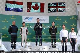 Race 1, 1st place Nicolas Latifi (CAN) DAMS, 2nd place  Nyck De Vries (NLD) ART Grand Prix and 3rd place Jack Aitken (GBR) Campos Racing 03.08.2019. FIA Formula 2 Championship, Rd 8, Budapest, Hungary, Saturday.